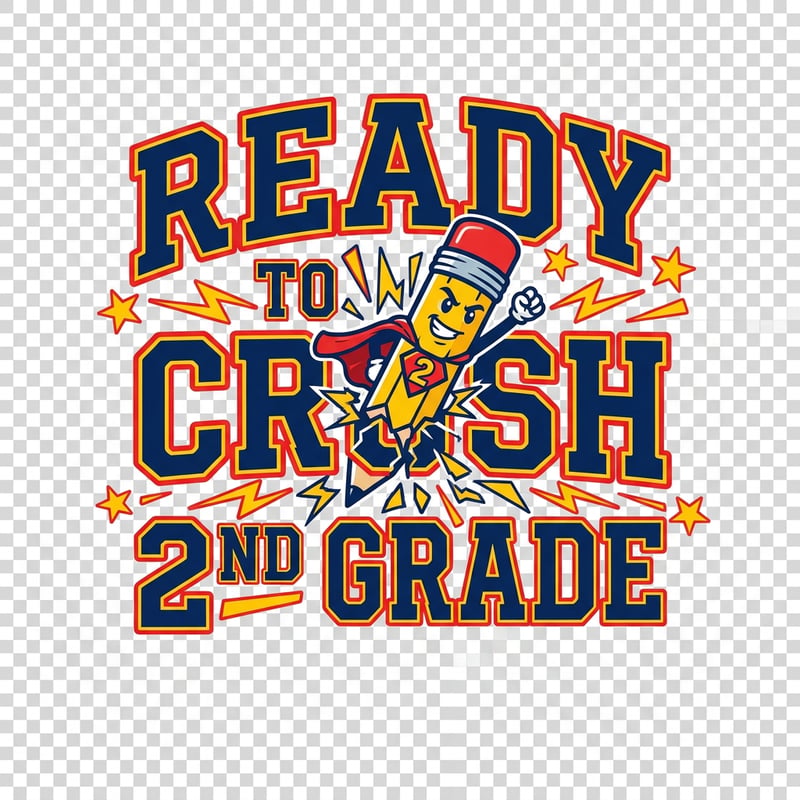Sporty 2nd Grade T-Shirt Design