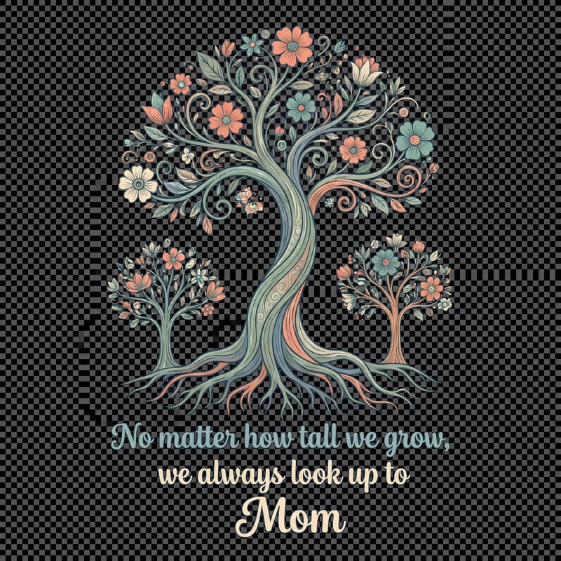 Family Tribute Mother's Day T-Shirt Design