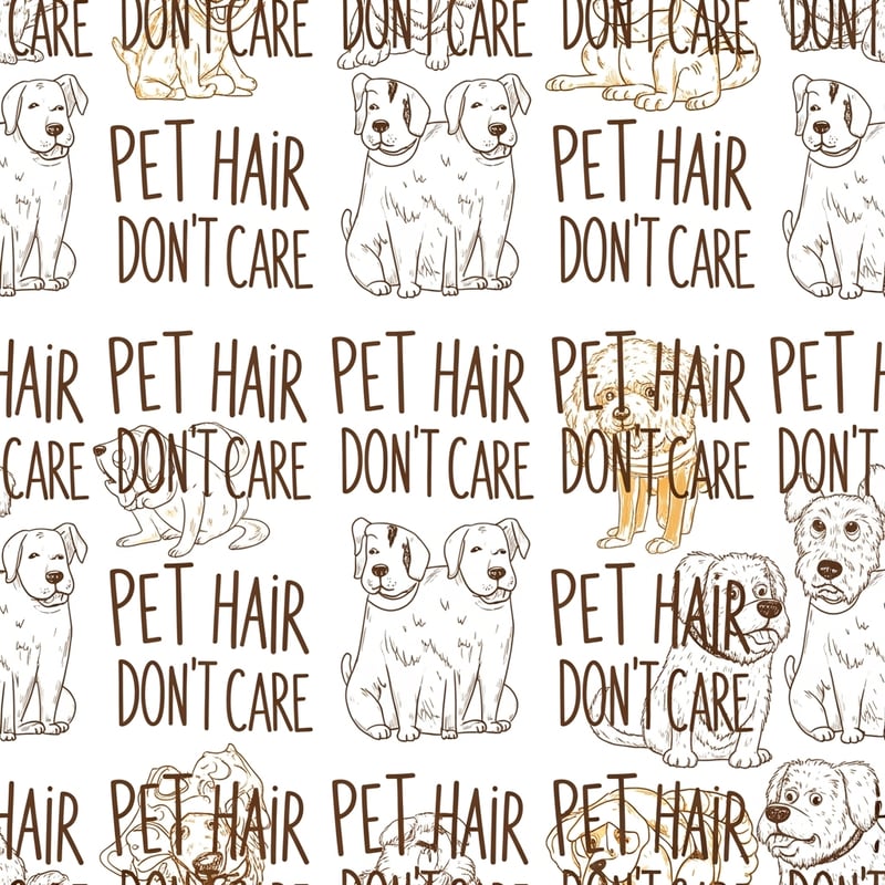 Playful Dog Doodle Seamless Pattern