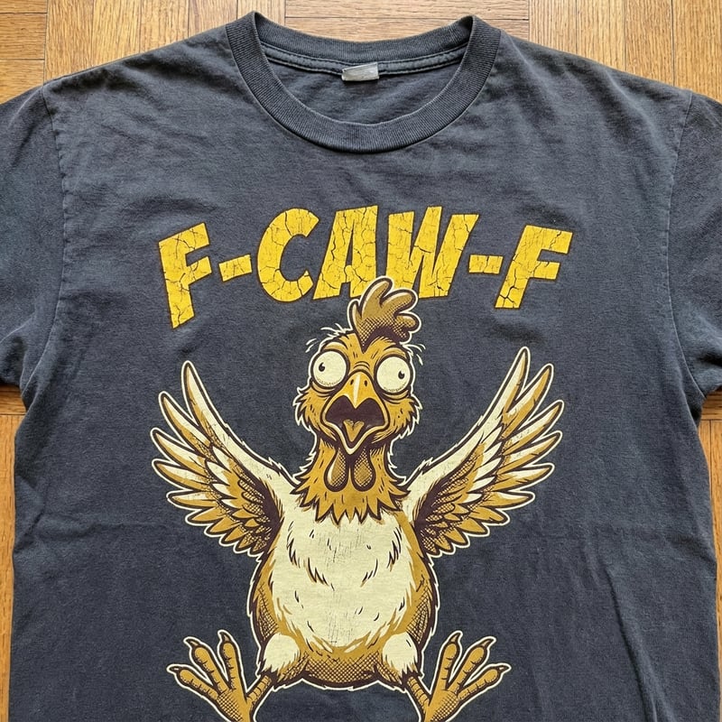 Humorous Cartoon Chicken T-Shirt Design