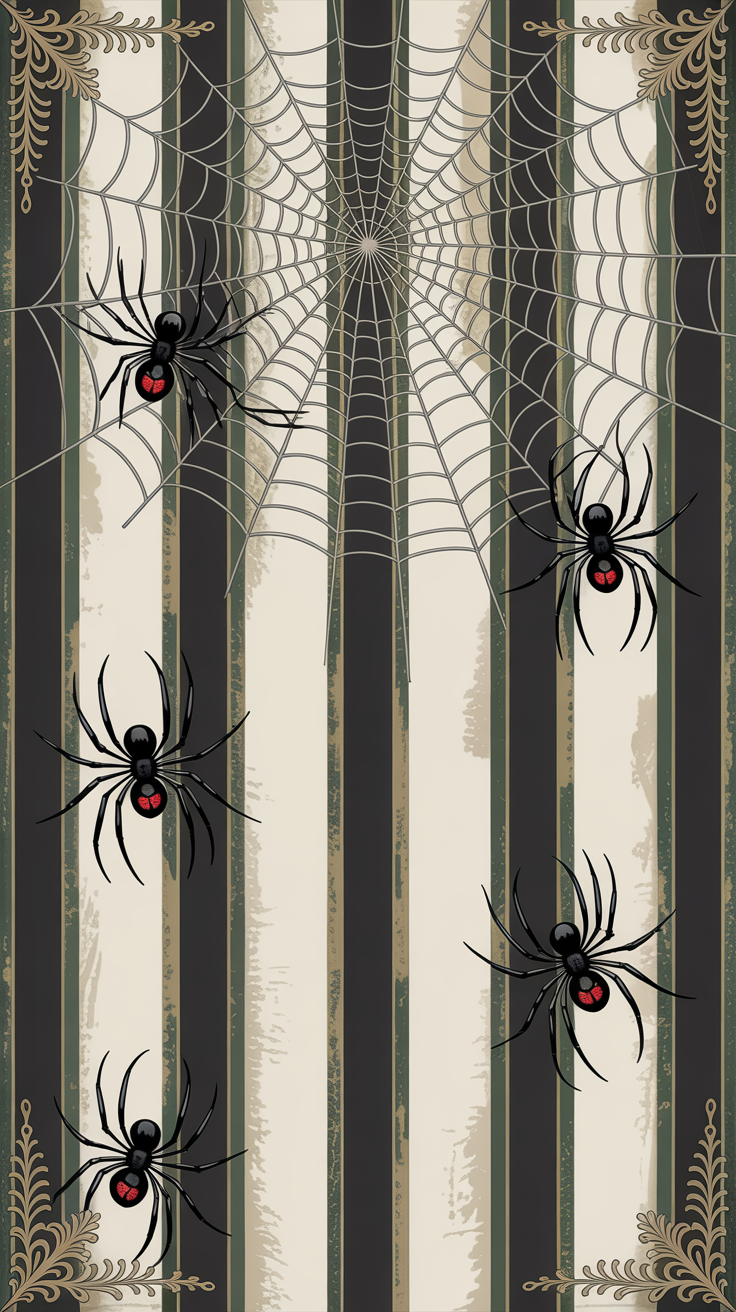 Vintage Haunted Manor Wallpaper