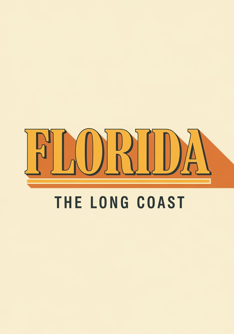 Vintage Florida Typography Design