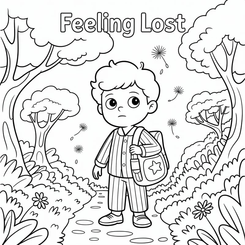 Zeke's Dreamlike Coloring Page