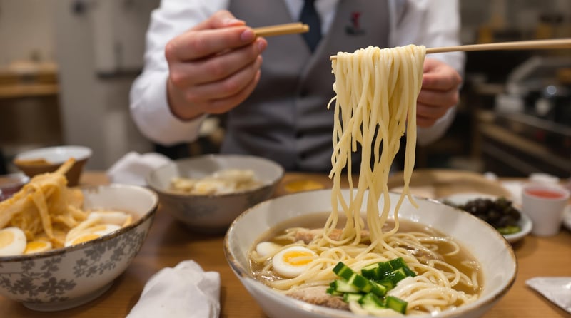 Naengmyeon at Pyongyang Restaurant Seoul