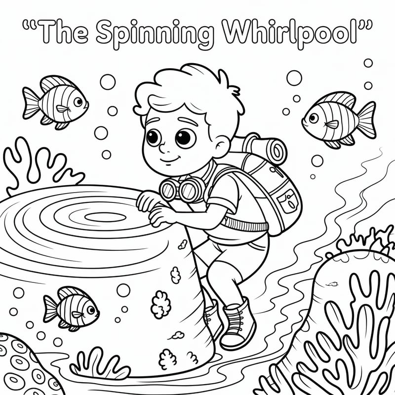 Ollie the Ocean Explorer Coloring Page