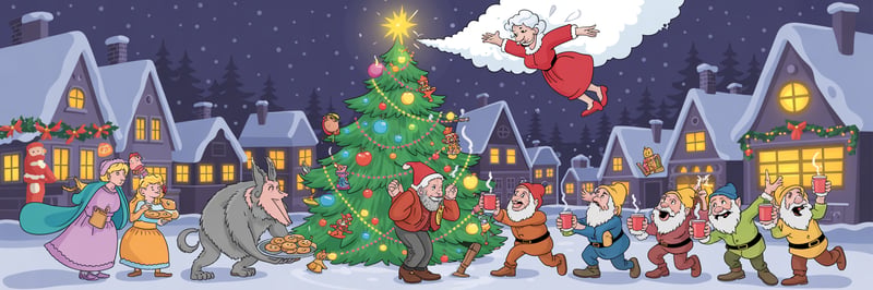 Cheerful Christmas Fairy-Tale Comic