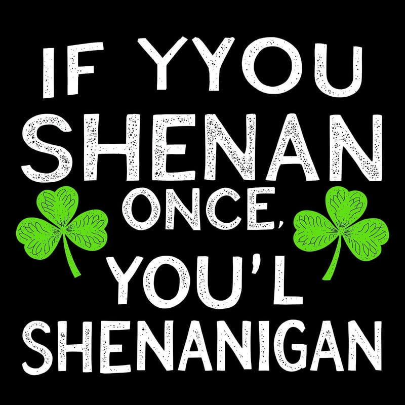 Playful Irish Typography Design