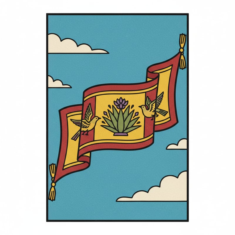 Mexican Lotería Banner Illustration