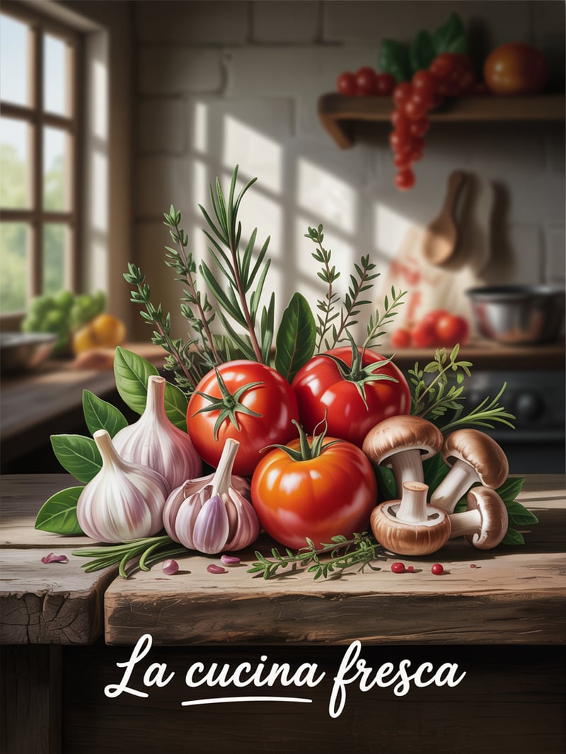 Fresh Ingredients Arrangement