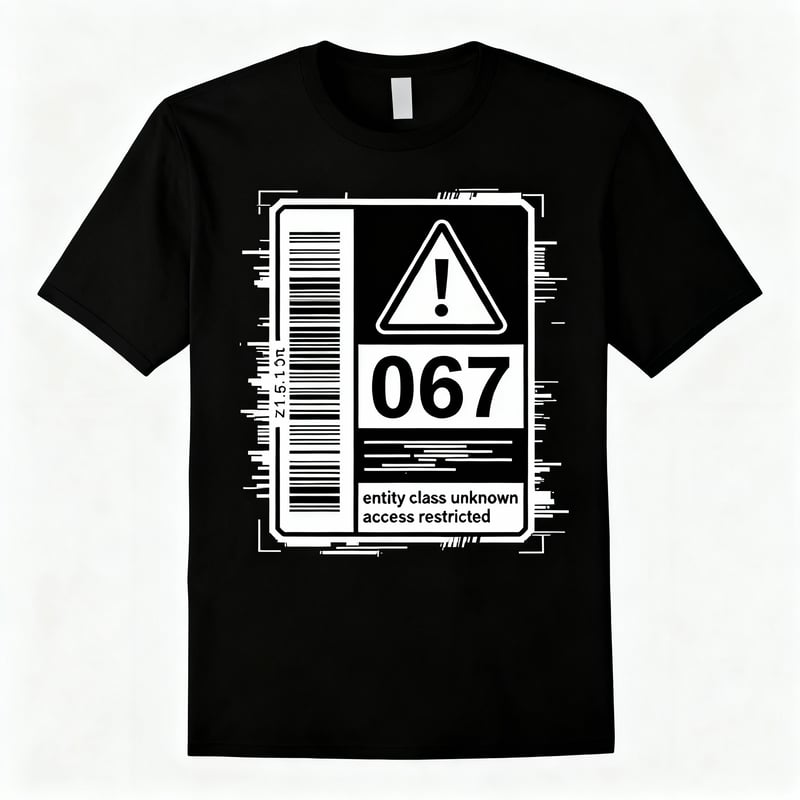 Analog-Horror Warning T-Shirt Design