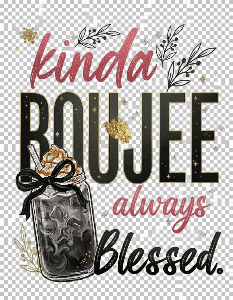 Kinda Boujee Always Blessed Design