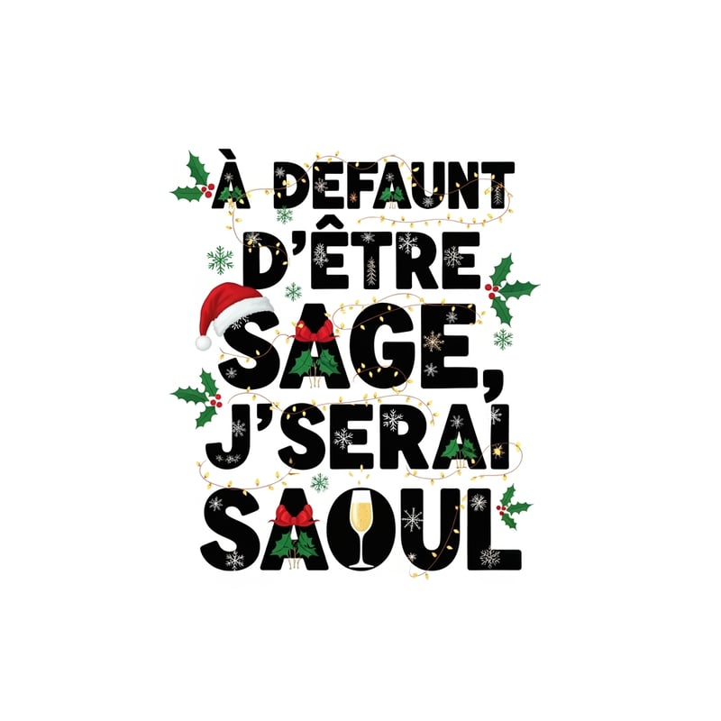Festive Quote Design in French