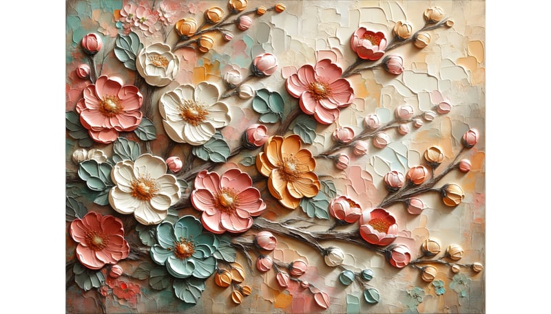 Spring Florals in Sculpted Strokes