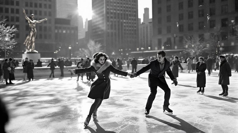 Ice Skating Party at Rockefeller Center