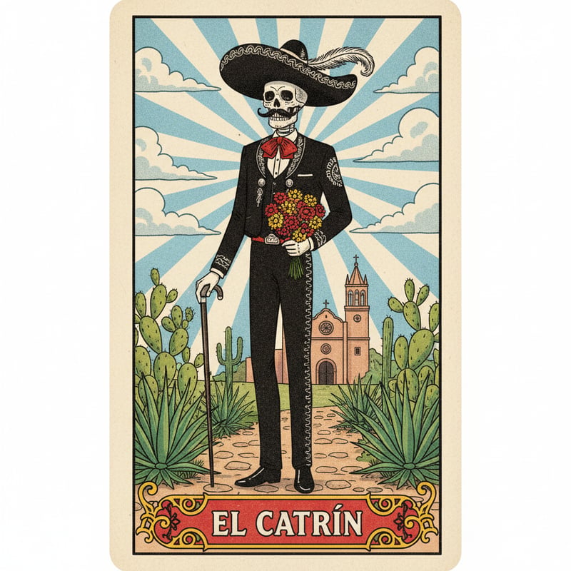 El Catrín Mexican Lotería Art
