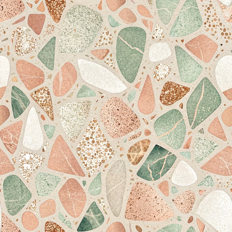 Seamless Terrazzo-Mosaic Pattern