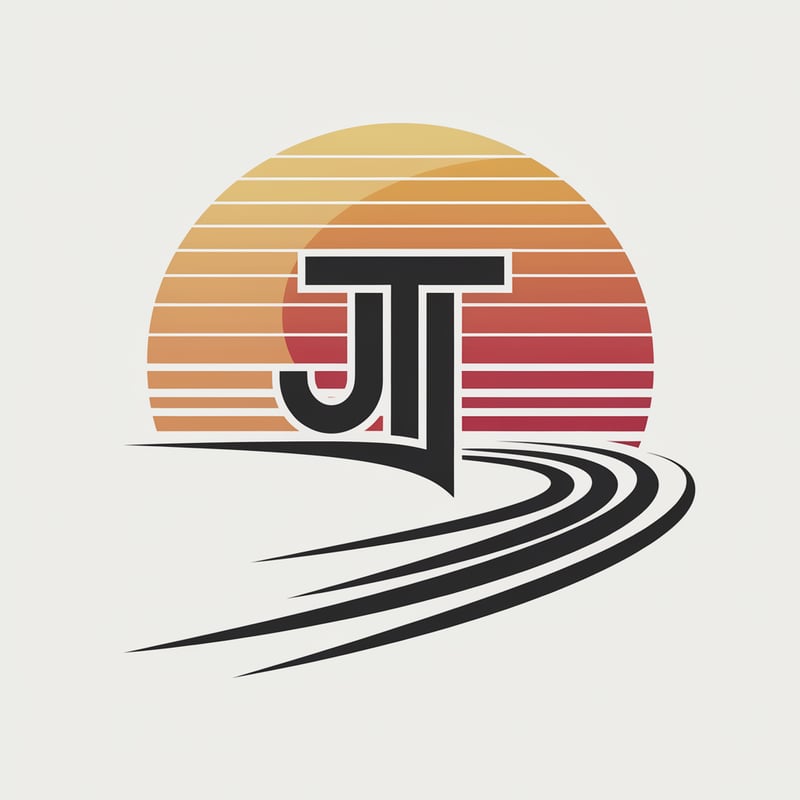 Modern JT Monogram on Boat Wake