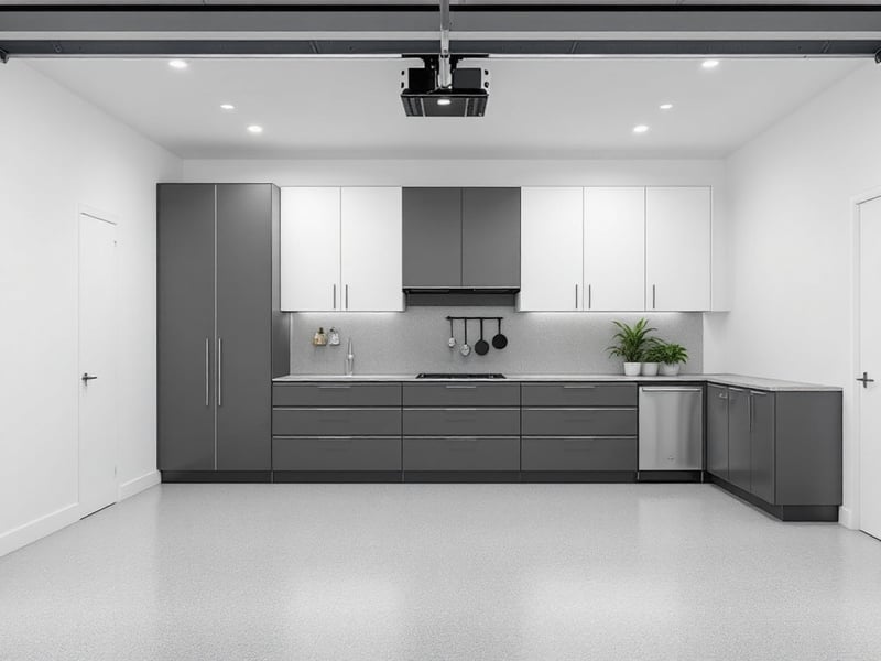 Modern Bright Garage Interior