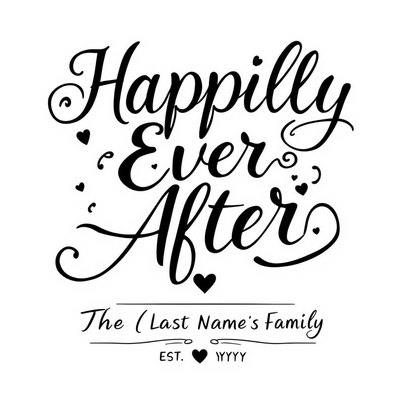 Happily Ever After Typography Design