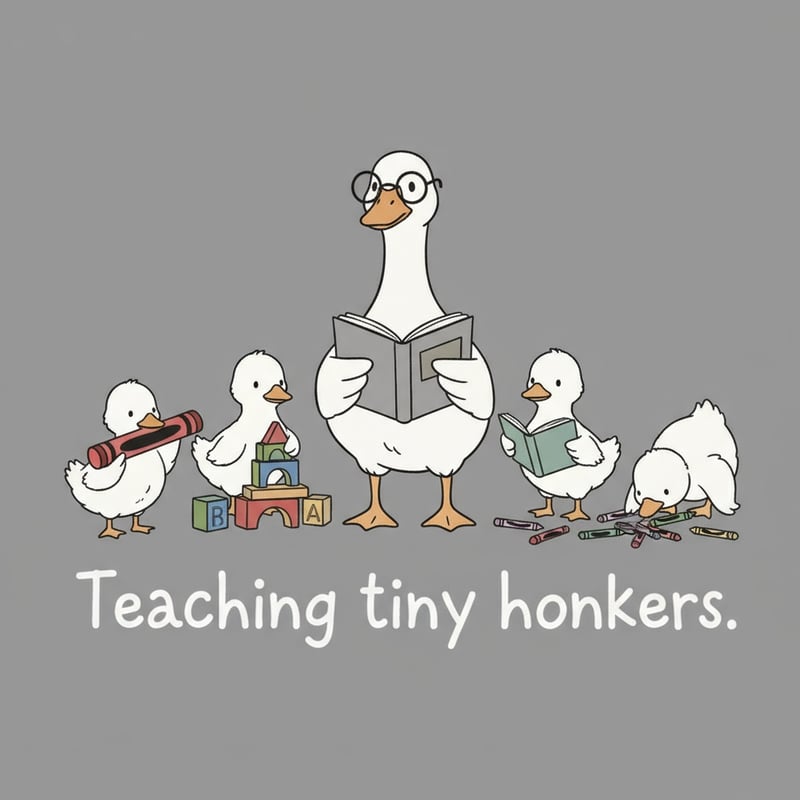 Preschool Teacher Goose Design