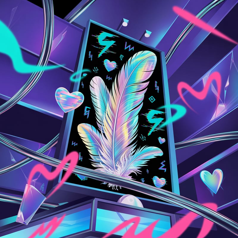 Cyberpunk Seoul Digital Pattern