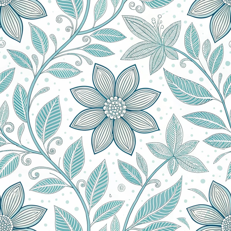 Pale Blue Symmetric Line Pattern