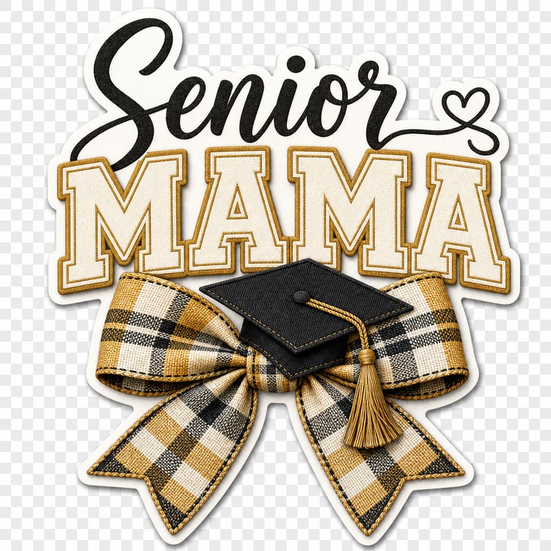 Senior Mama Graduation Sticker Design