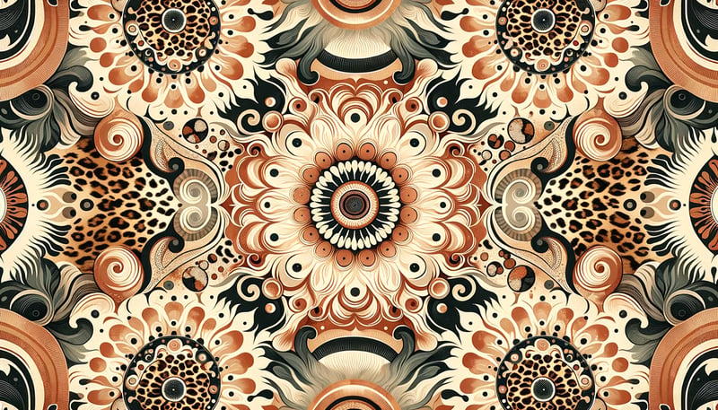 Y2K Leopard Tie-Dye Digital Background