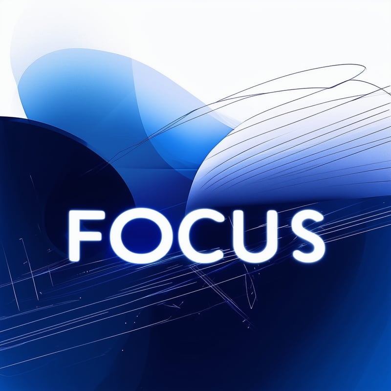 Minimalist Focus Typography Design