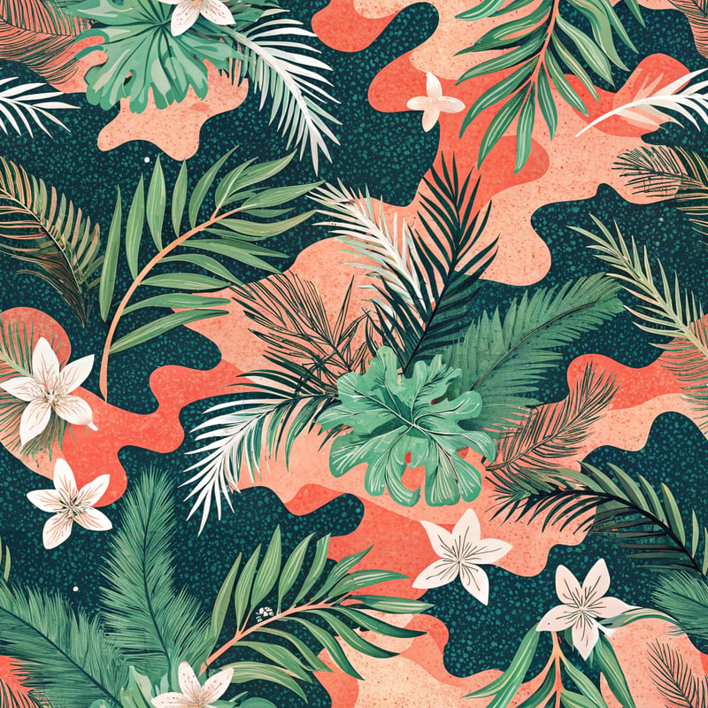 Neon Coral M81 Camouflage Design