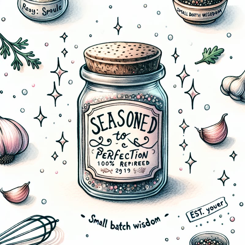 Charming Hand-Drawn Spice Jar Illustration