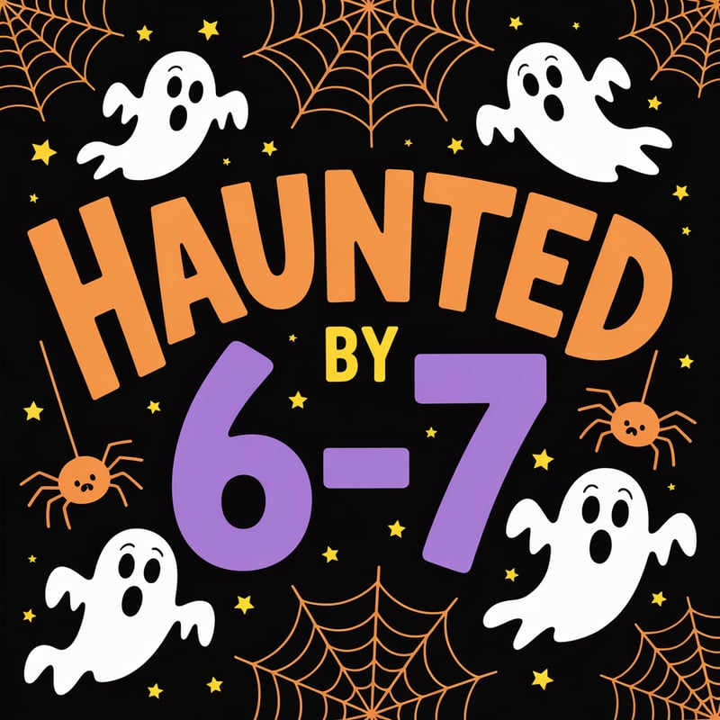 Halloween Book Cover with Ghosts