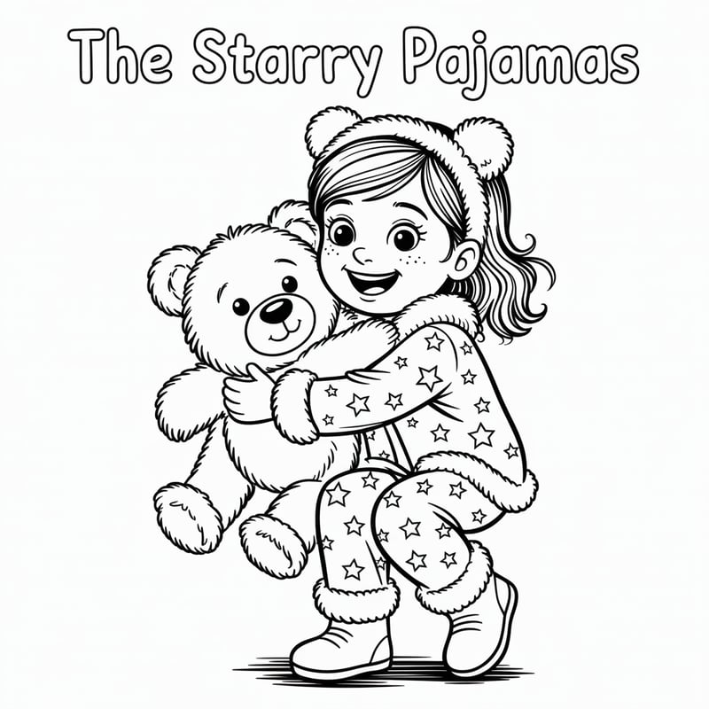 Whimsical Holiday Coloring Page