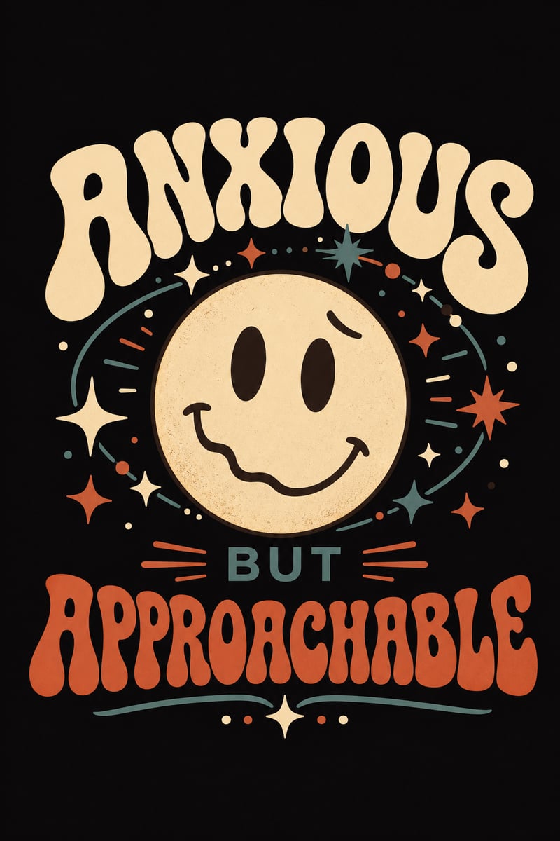 Anxious But Approachable T-Shirt Design