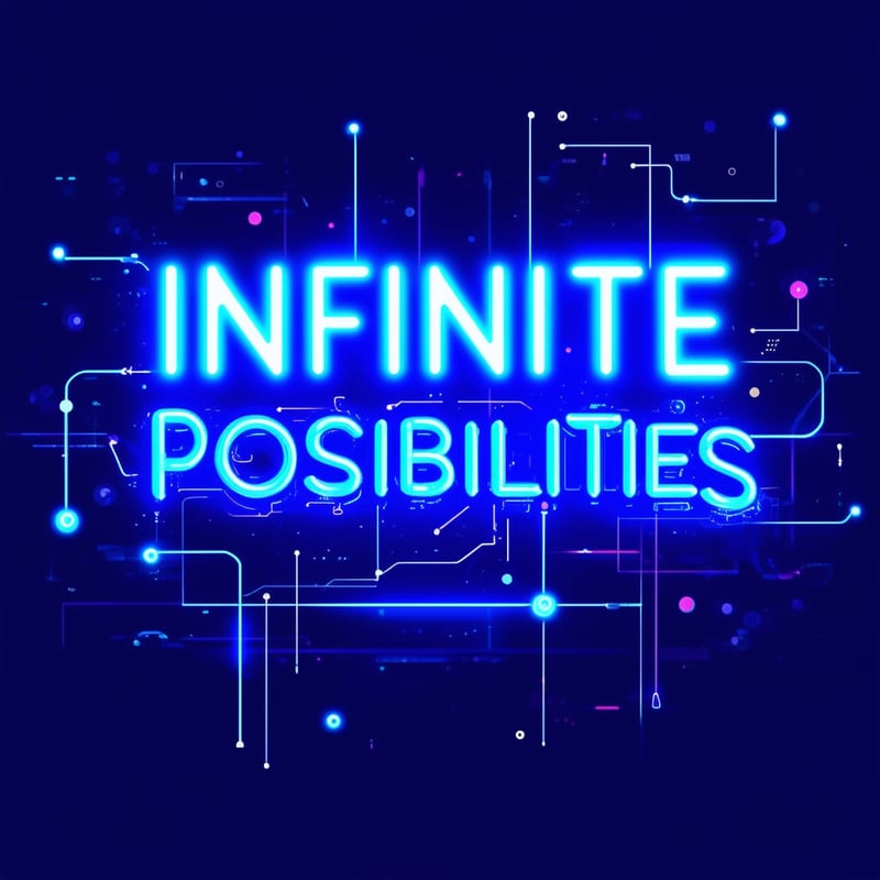 Infinite Possibilities - Futuristic Typography