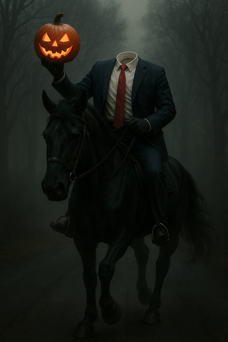 Donald Trump as Headless Horseman