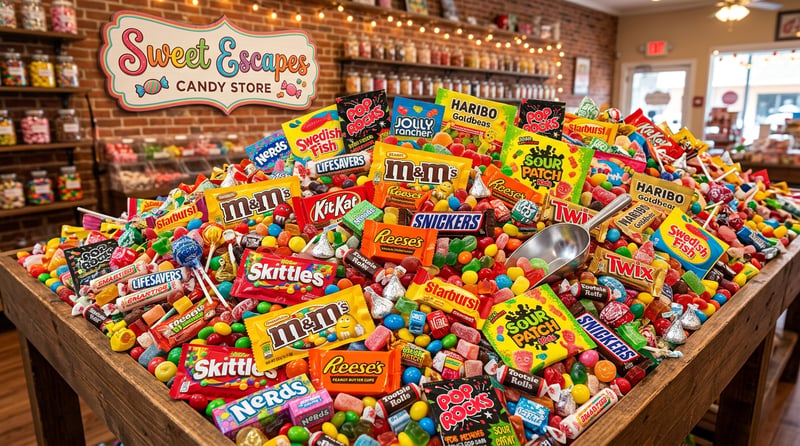 Sweet Escapes Candy Collage