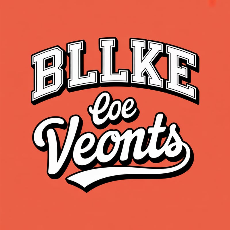Collegiate Varsity Fonts with Script Accents