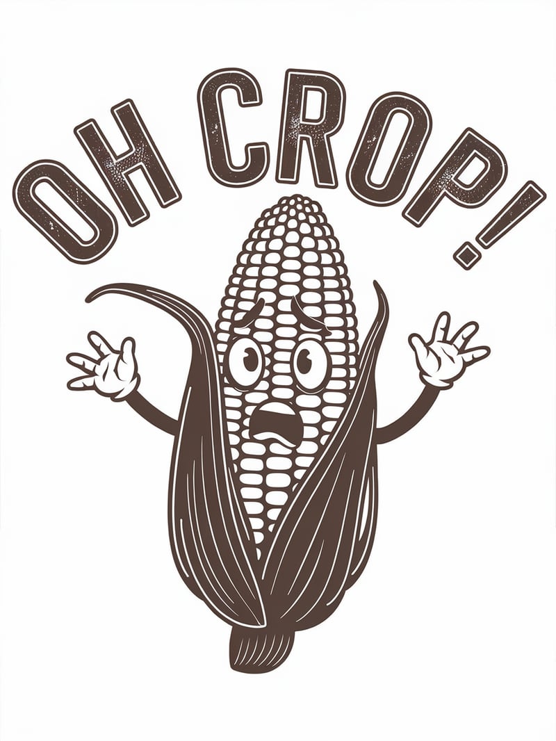 Oh Crop! Vintage T-Shirt Design