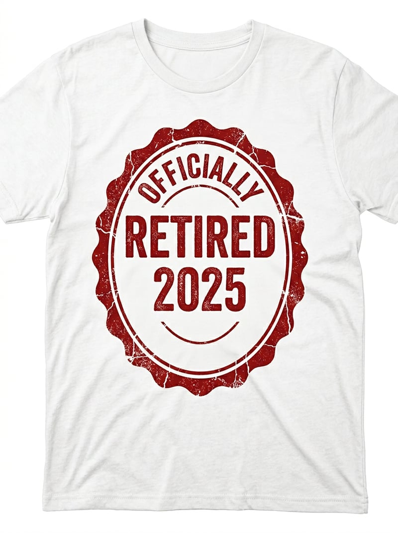 Officially Retired 2025 T-shirt Design