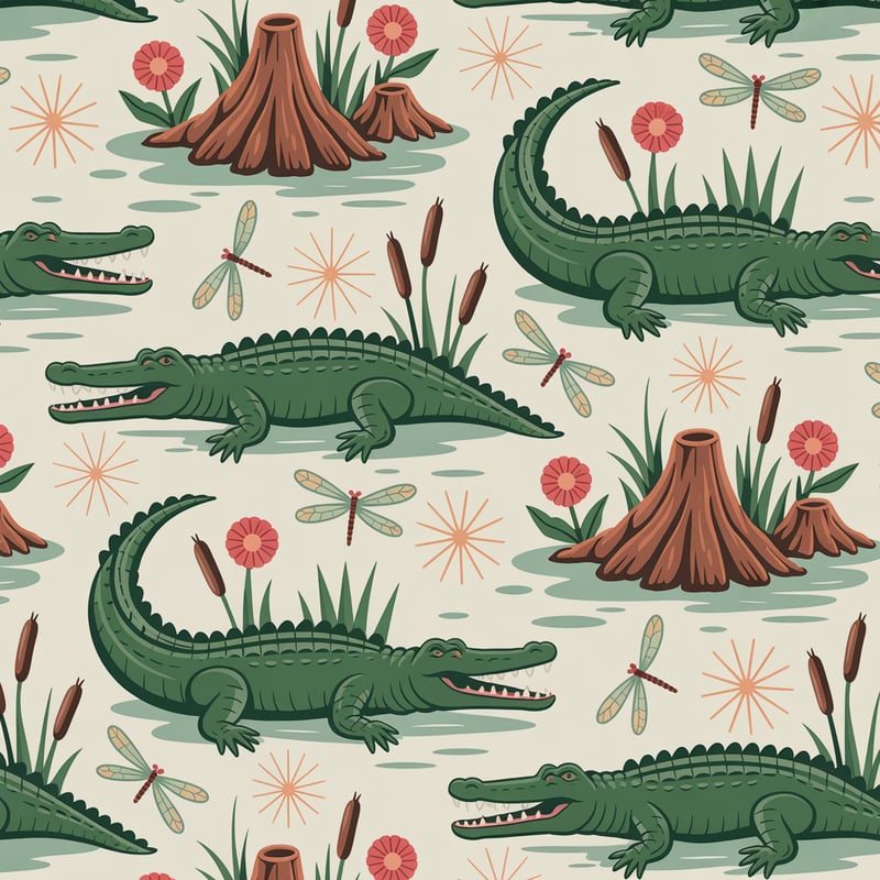 1950s Florida Kitsch Tumbler Pattern