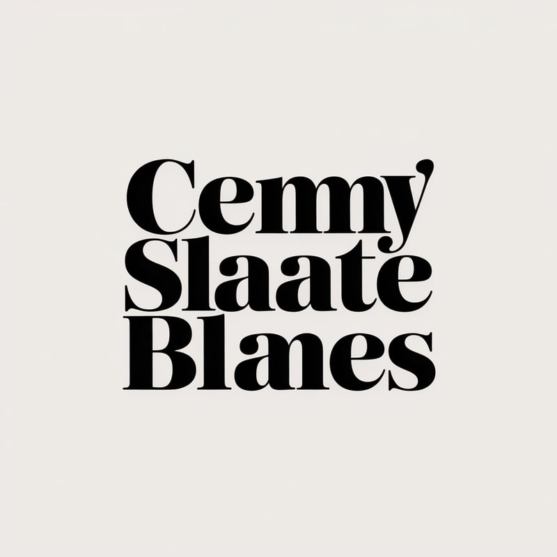 Clean Black on White Font Combo