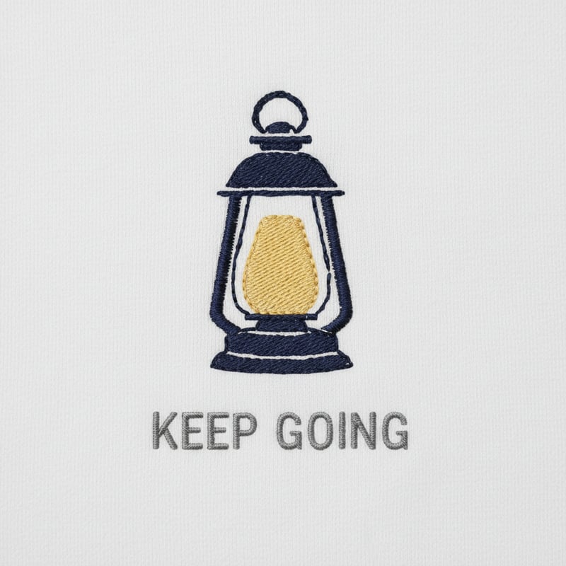 Keep Going Embroidery Design
