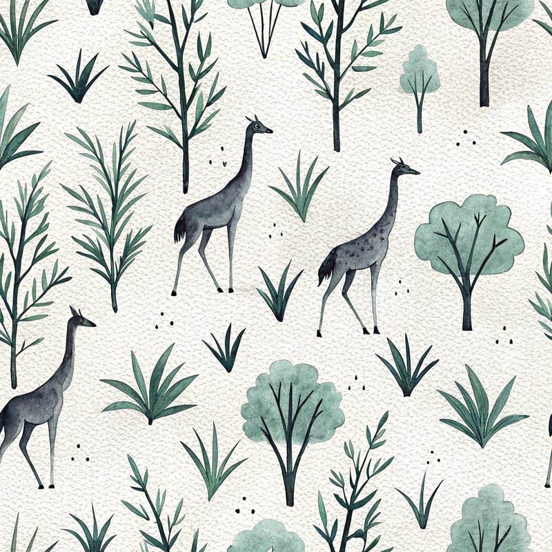 Minimalist Black Brushstroke Pattern