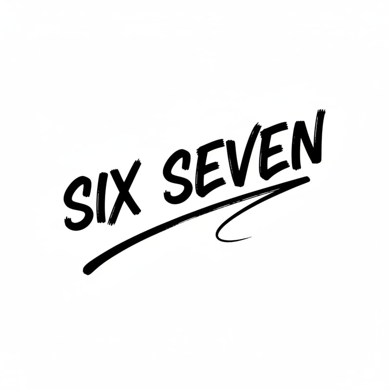 Six Seven Brush Font Design