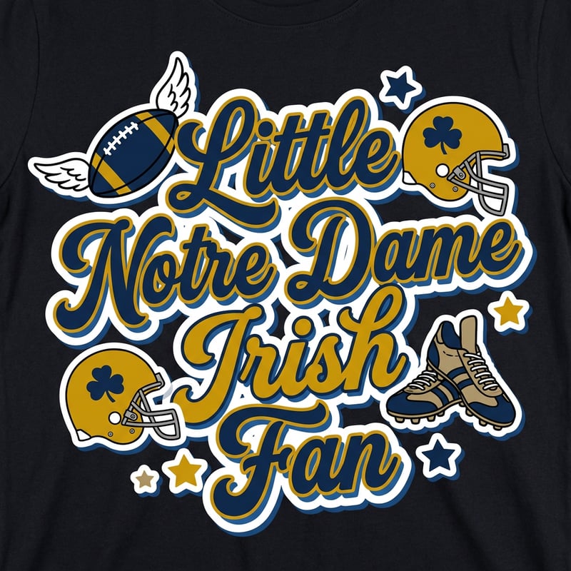Notre Dame Irish Fan T-Shirt Design