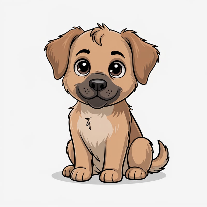 Cute Animated Nursery Art Dogs