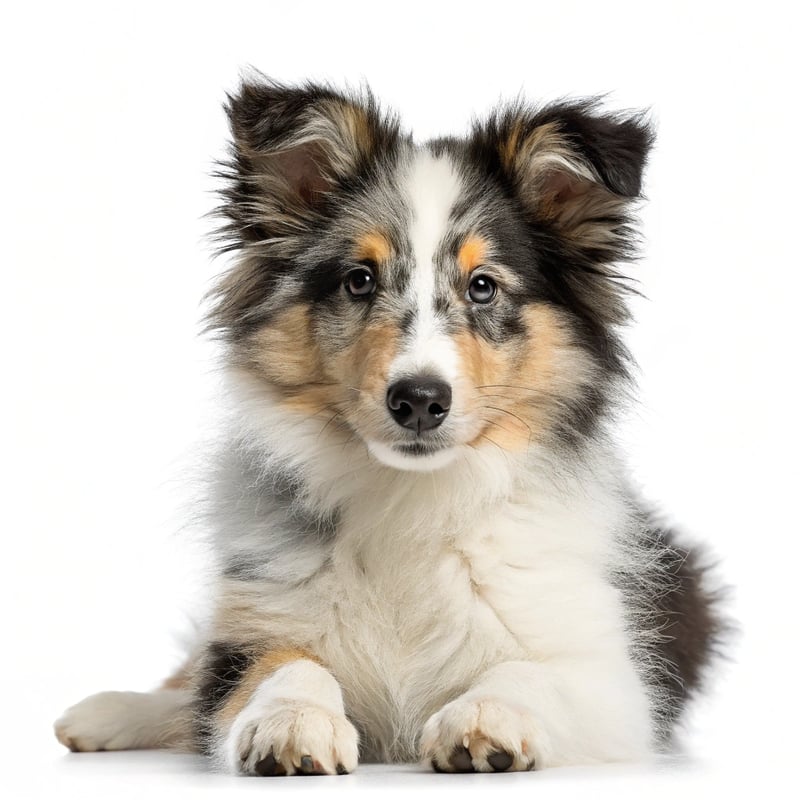 Cute Shetland Sheepdog Portrait