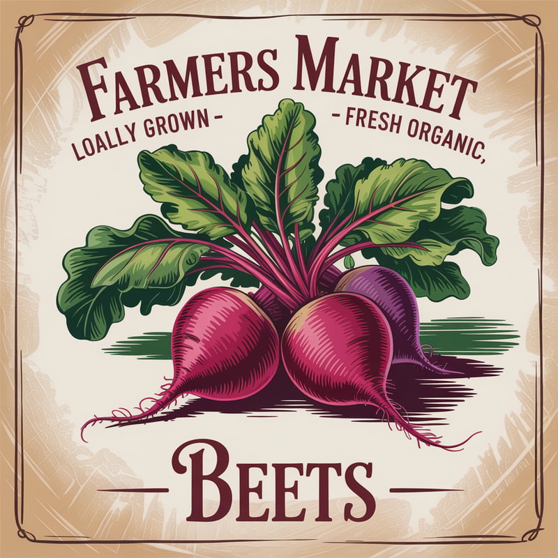 Vintage Farmers Market Beet Ad
