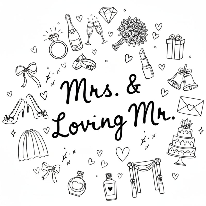 Mrs. & Loving Mr. Doodle Design